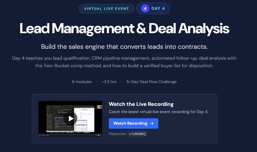 Day 4: Turn Leads Into Deals — visual pipeline tracking and deal analysis